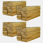 Woodside 100 Pack Wooden Shim Wedges | Timber Fence Panel Support & Anti-Rattle Wedges