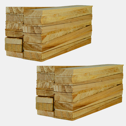 Woodside 50 Pack Wooden Shim Wedges | Timber Fence Panel Support & Anti-Rattle Wedges
