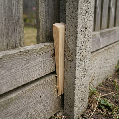 Woodside 25 Pack Wooden Shim Wedges | Timber Fence Panel Support & Anti-Rattle Wedges