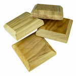 Woodside 4 Pack Wooden Fence Post Caps for 4 Inch Fence Posts | Spruce Wood Post Toppers