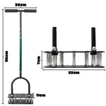 Woodside Heavy Duty Lawn Aerator with 15 Iron Spikes | Adjustable Manual Garden Lawn Spike Aerator