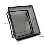 Woodside Square Floor Standing Bird Feeding Trays 2 Pack | Metal Mesh Garden Bird Feeders