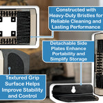 Woodside Heavy Duty Floor Standing Boot Cleaning Brush | Steel Outdoor Boot & Shoe Scraper with Fixings