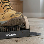 Woodside Heavy Duty Floor Standing Boot Cleaning Brush | Steel Outdoor Boot & Shoe Scraper with Fixings