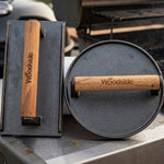 Woodside Rectangle & Round Cast Iron Grill Presses | BBQ Burger Press