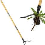 Woodside Bamboo Handle Weed Puller | Long Handled Garden Weed Remover