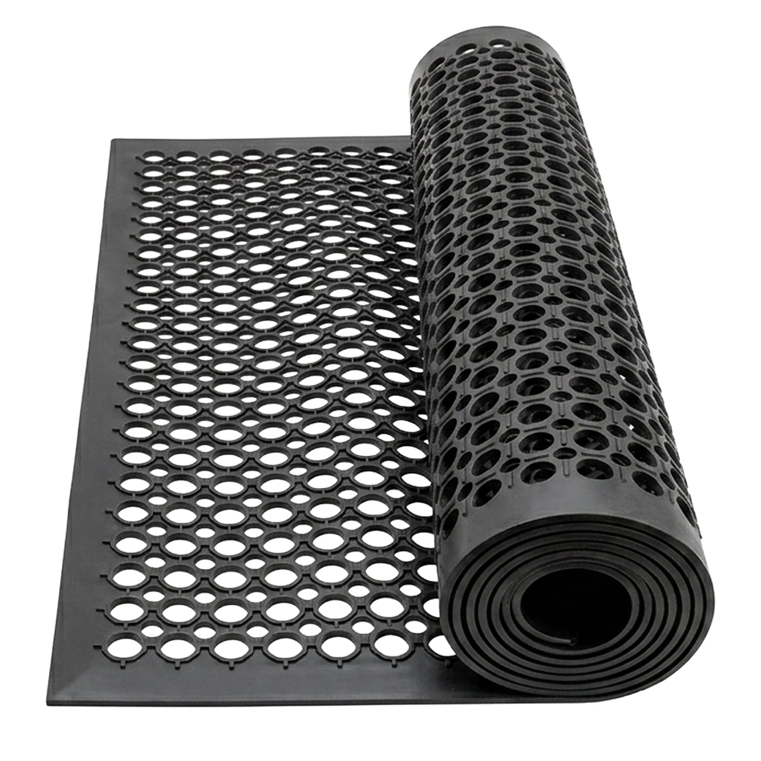 Woodside Anti Fatigue Rubber Entrance Mat | 1.5m x 0.9m Heavy Duty