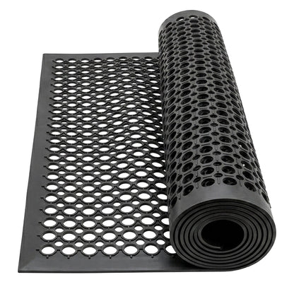 Woodside Anti Fatigue Rubber Entrance Mat | 1.5m x 0.9m Heavy Duty