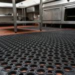 Woodside Anti Fatigue Rubber Entrance Mat | 1.5m x 0.9m Heavy Duty