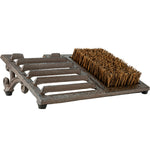 Woodside Vintage Cast Iron Boot Scraper Jack Brush | Boot Cleaner