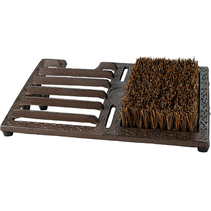 Woodside Vintage Cast Iron Boot Scraper Jack Brush | Boot Cleaner