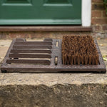 Woodside Vintage Cast Iron Boot Scraper Jack Brush | Boot Cleaner