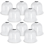 Woodside Garden Plant Bell Cloche 10 Pack | Plant Protection Covers with Adjustable Vent & Grounding Spikes