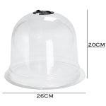 Woodside Garden Plant Bell Cloche 10 Pack | Plant Protection Covers with Adjustable Vent & Grounding Spikes
