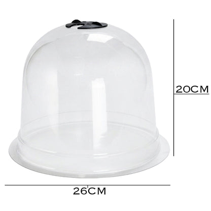 Woodside Garden Plant Bell Cloche 10 Pack | Plant Protection Covers with Adjustable Vent & Grounding Spikes