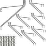 Woodside Aluminium Greenhouse Shelving Brackets 12 Pack | Heavy Duty Metal Shelf Supports