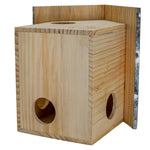 Woodside Wooden Squirrel Nest Box with Metal Roof | Large Garden Squirrel Habitat
