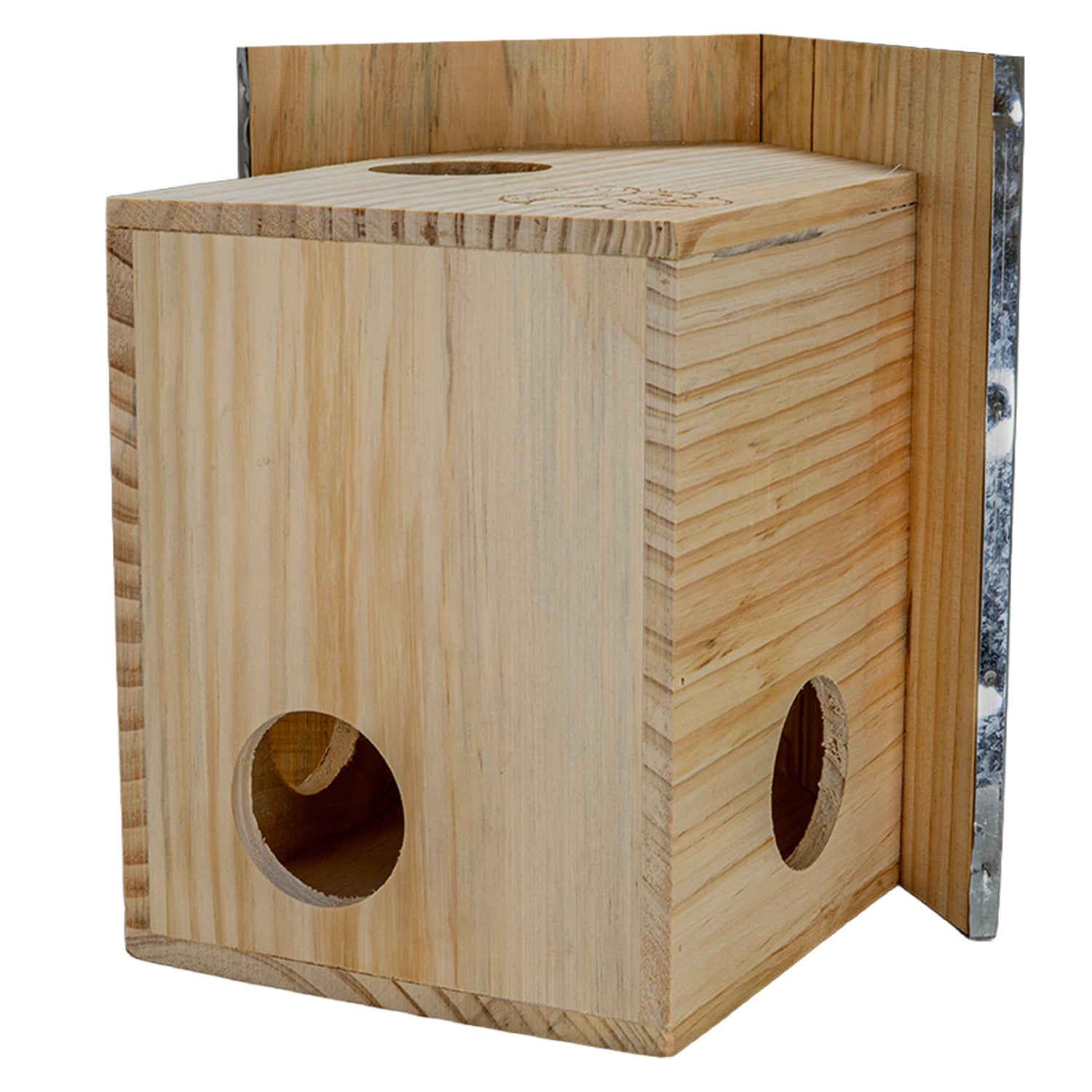 Woodside Wooden Squirrel Nest Box with Metal Roof | Large Garden Squirrel Habitat