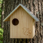 Woodside Wooden Squirrel Nest Box with Metal Roof | Large Garden Squirrel Habitat