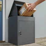 Woodside Outdoor Parcel Delivery Drop Box | Large Capacity Secure Home & Garden Post Box