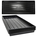 Woodside 6 Pack Large Growbag Trays | 100cm x 40cm Heavy Duty Plastic Plant Growing Trays for Garden Vegetables
