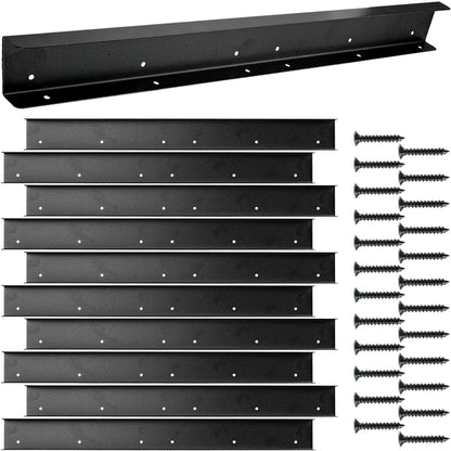 Woodside Black Fence Trellis Extension Arms 10 Pack | 120 Screws Included