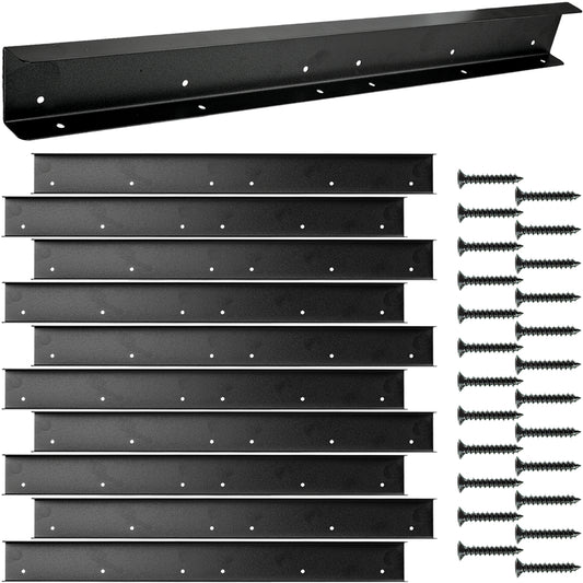 Woodside Black Fence Trellis Extension Arms 10 Pack | 120 Screws Included