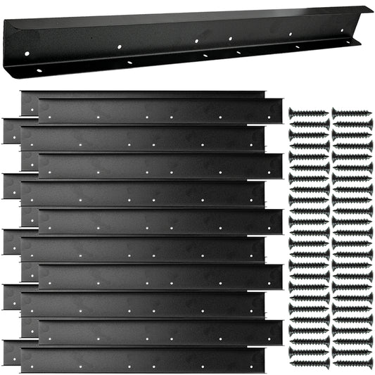 Woodside Black Fence Trellis Extension Arms 20 Pack | 240 Screws Included
