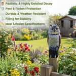 Woodside Large Realistic Bird/Pigeon/Crow Owl Decoy With Rotating Head