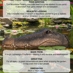 Woodside Floating Garden Pond Water Feature Crocodile/Alligator Ornament Head