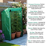 Woodside Tomato Garden Growhouse/Greenhouse With Reinforced Cover & Frame