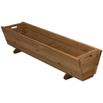 Woodside Sutton Wooden Garden Planter Plant/Flower Trough Container Box