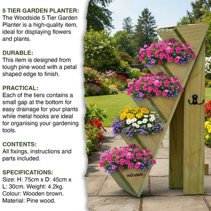 Woodside Welborne 5 Tier Garden Herb Planter