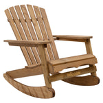 Woodside 2 Pack Adirondack Rocking Chairs – Wooden Outdoor Garden & Patio Furniture