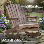 Woodside Aldeby Adirondack Outdoor Garden Patio Wooden Rocking Chair
