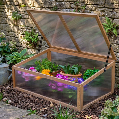 Woodside Outdoor Wooden Plant Flower Vegetable Cold Frame Growhouse