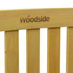 Woodside Narford Outdoor Wooden 2 Seater Bench Garden Patio Furniture