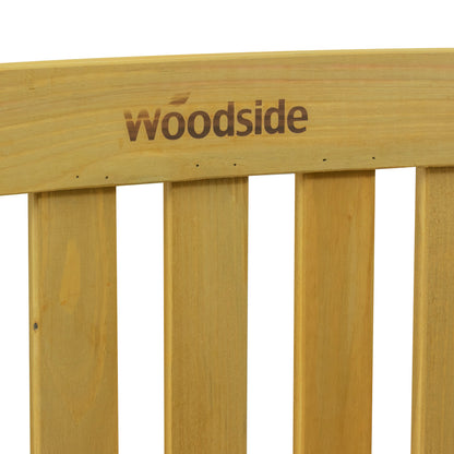 Woodside Narford Outdoor Wooden 2 Seater Bench Garden Patio Furniture