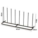 Woodside Steel Wellington Boot Rack 4 Pairs Walking Shoe Storage Stand