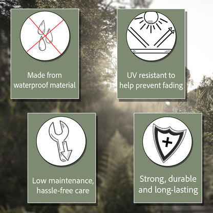 Woodside Artificial Maple Hedge Roll 1m x 3m – Garden Fence Privacy Screen & Decorative Greenery