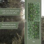 Woodside Artificial Maple Hedge Roll 1m x 3m – Garden Fence Privacy Screen & Decorative Greenery