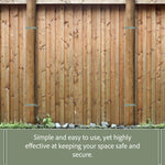 Pack of 10 Galvanised Steel Woodside Fence Panel 4" x 4" Post Security Brackets