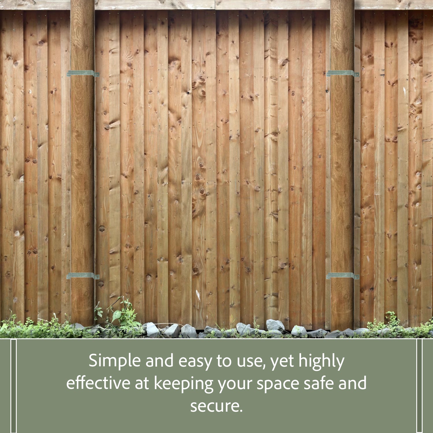 Pack of 10 Galvanised Steel Woodside Fence Panel 4" x 4" Post Security Brackets