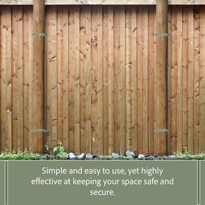 Pack of 10 Galvanised Steel Woodside Fence Panel 4" x 4" Post Security Brackets