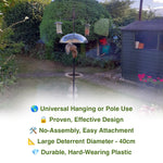 Woodside Plastic Universal Squirrel Baffle Dome with Hook, Bird Feed Guard