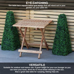 Woodside Belford Folding Walnut Wood Table