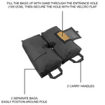 Woodside Square Umbrella Base Weight Sand Bag for Garden Cantilever Parasols