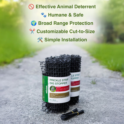 Woodside Prickle Strip Dig Stopper, Anti Dog & Cat Scat Mat, Garden Animal Scarer x 2