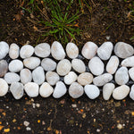 Woodside Pebble Strip Decorative Garden Lawn/Flower Bed Border Edging, Pack of 8