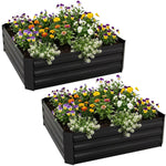 Raised Garden Planter Steel Grow Bed for Plants/Veg/Herbs 300L Planting Box x 2